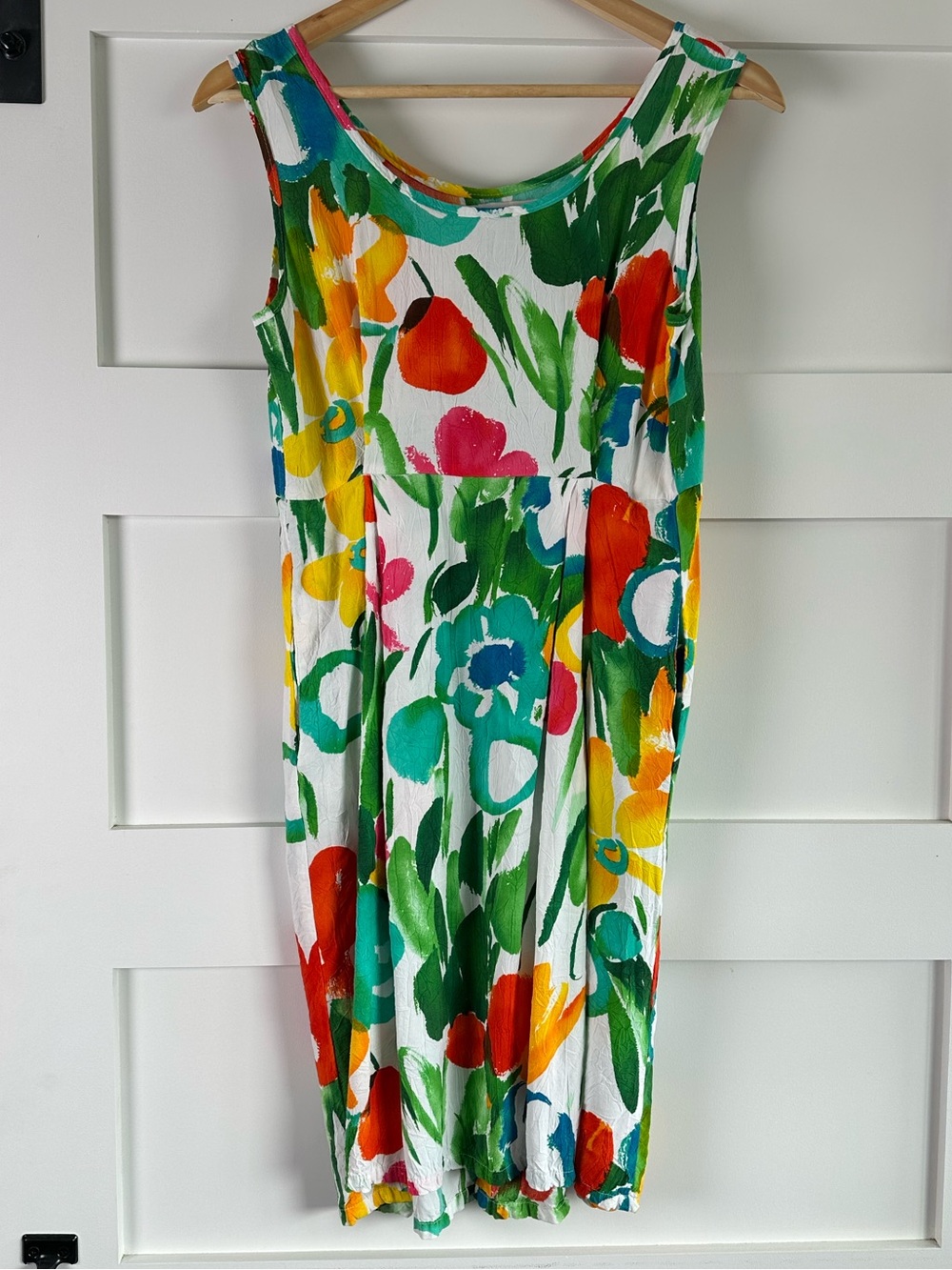 Vintage floral abstract dress